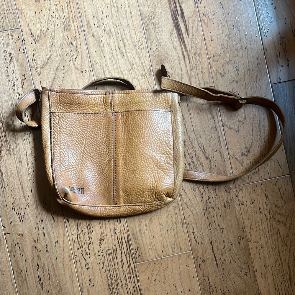 Tan Leather Crossbody Bag